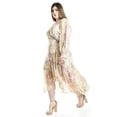 thumbnail image 2 of Vestido vaporoso de manga larga Roman Fashion /Tallas Extras, 3014 (Lila / Amarillo) lila 40, 2 of 6