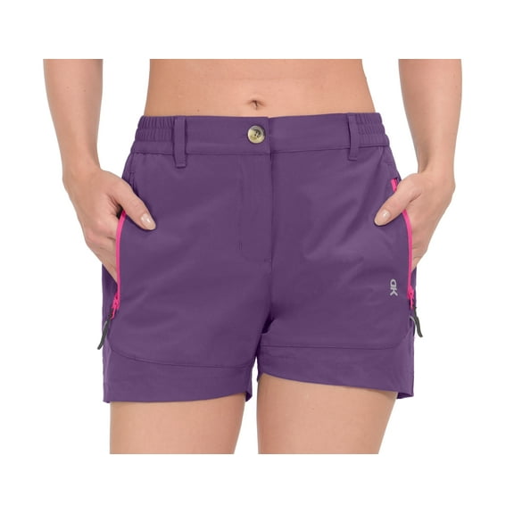 Little Donkey Andy Women's Lightweight Stretch Quick Dry Shorts for Running Hiking Golf Wood Violet XXS