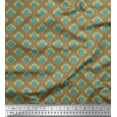 thumbnail image 1 of Soimoi Polyester Crepe Fabric Flourish Damask Decor Fabric Printed Yard 42 Inch Wide, 1 of 3