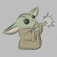 thumbnail image 2 of Men's Star Wars: The Mandalorian Grogu Cutest Sketch Graphic Tee Silver 2X Large, 2 of 4