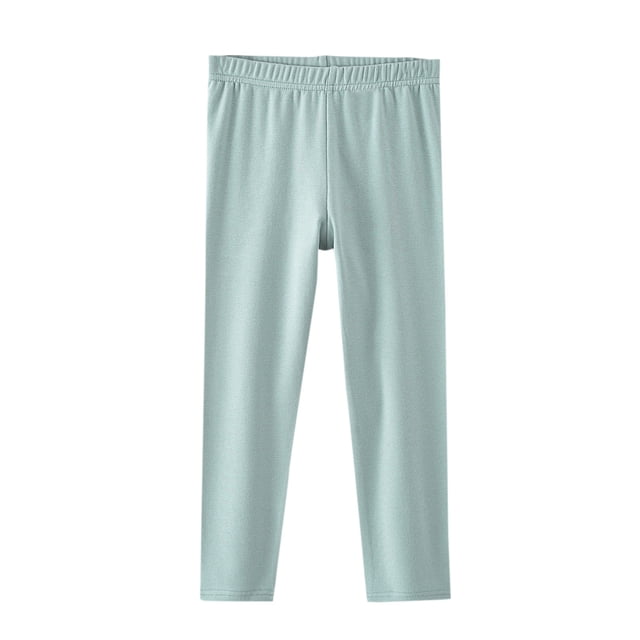 RXMEKW Slim Sports Pajama Pants for Kids With Elastic Waist, Solid Color Long Pants