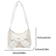 thumbnail image 2 of Bolso Bolso Paja para Mujeres Bolso Axila Con Bolsas Hombro Casuales Perlas (blanco), 2 of 8