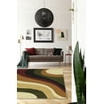 thumbnail image 2 of Capri 4 x 7 Rug, White and Burgandy, 2 of 5