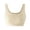 Beige, variant on Women Ribbed Sports Bra Square Neck Wide Strap Seamless Knit Soft Daily Yoga Athletic Top (Sky Blue,L)