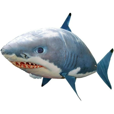 LYY-Flying Shark Toy, Remote Control Flying Shark Inflated Rc Inflatable Balloon Toy Shark Clownfish Kids Gift(Blue Shark) Vendor&&