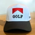 thumbnail image 3 of Golf Embroidered Hat for Men and Women, Adjustable Trucker Cap with Retro Style, Casual Sports Baseball Hat for Outdoor Golfing and Streetwear Fashion, 3 of 5