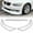 Painted White, variant on Stay Tuned Performance Front Bumper Spoiler Lip For 2011-2013 BMW 3-Series E92 E93 Coupe Painted Black