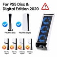thumbnail image 3 of EEEkit External USB Cooling Fan Fit for Sony Playstation 5 Disc & Digital Edition with 3 Fans, Temperature Control Cooler for PS5, LED White, 3 of 7