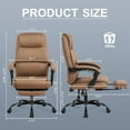 thumbnail image 2 of Misolant Big and Tall Office Chair with Footrest, High Back Desk Chair with Linkage Armrest, 90-155° Recline Executive Computer Chairs with Adjustable Height for Home, 2 of 5