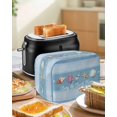 thumbnail image 4 of Coastal Blue Striped Small Toaster Cover 2 Slice, Kitchen Appliance Covers, Ocean Sea Summer Starfish Coral Shells Toaster Oven Cover with Loop, Bread Machine Cover Polyester Dust Cover Protection, 4 of 4