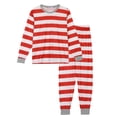 thumbnail image 2 of Unique Bargains Women's Family Pajama Striped Xmas Christmas Matching Sleepwear Set S Red Men's, 2 of 5