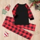 thumbnail image 2 of Conjuntos de pijamas familiares a juego TIMIFIS Pijamas navideños con camiseta de manga larga con ciervo y pantalones a cuadros Ropa de estar por casa para, 2 of 5