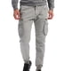 thumbnail image 1 of Pantalones largos para hombre, de algodón y lino, con cintura elástica, transpirables, cómodos y suaves, para playa, informales., 1 of 3