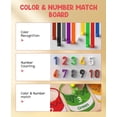 Gamenote Color and Number Puzzle Maze Wood Educational