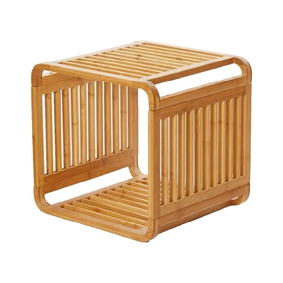 Soporte de madera para , soporte para macetas, adorno liso, mesita de noche, macetero para espacios pequeños, decoración de césped y Patio