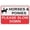 Warning Sign 1, variant on Do Not Lean On Barrier Sign – 8x12 Inch RustFree Aluminum,Reflective & Weatherproof,Safety Warning for Workplace,Construction,or Public Areas