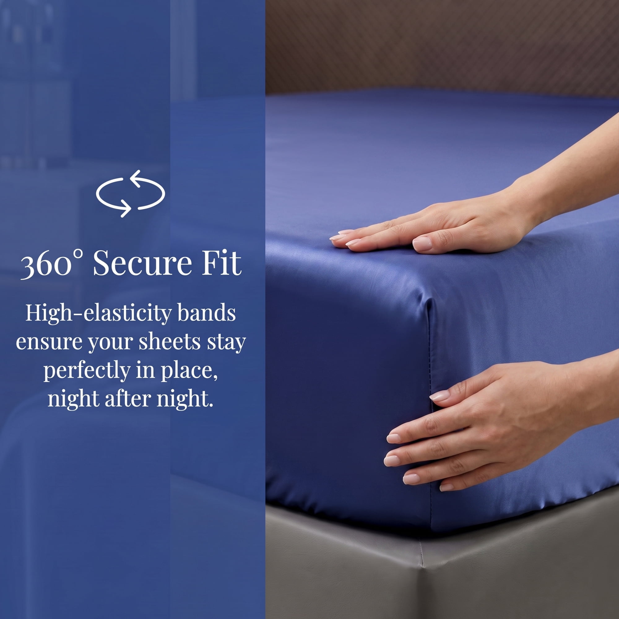 Unique Bargains Fitted Sheet Microfiber Bed Sheets Comfortable for All Seasons 60.2"x79.9" Royal Blue