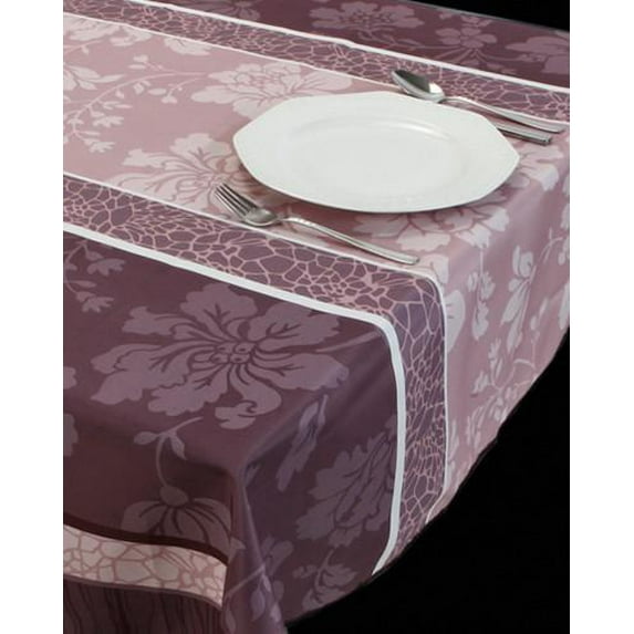 Rose Winter 100% Polyester, Stain Resistant Tablecloth 51 x 59 inch