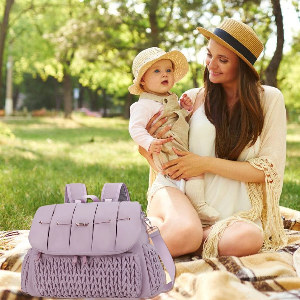 Jesscasday Spacious Baby Item Bag Converts to Diaper Backpack Prams Bag Large Capacity Diaper Backpack Stylish & Functional Bag