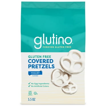 Glutino Gluten Free Yogurt Flavored Covered Pretzels, Gluten Free Snacks, 5.5 oz