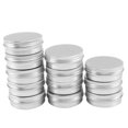 thumbnail image 2 of 12 x 50ml Aluminium Make up Pots 50ml Capacity Empty Small Cosmetic/Candle/Spice Pots Tins Jars, 2 of 5