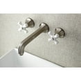 thumbnail image 2 of Kingston Brass KS4128PX Metropolitan 2-Handle Wall Mount Bathroom Faucet, Brushed Nickel, 2 of 5