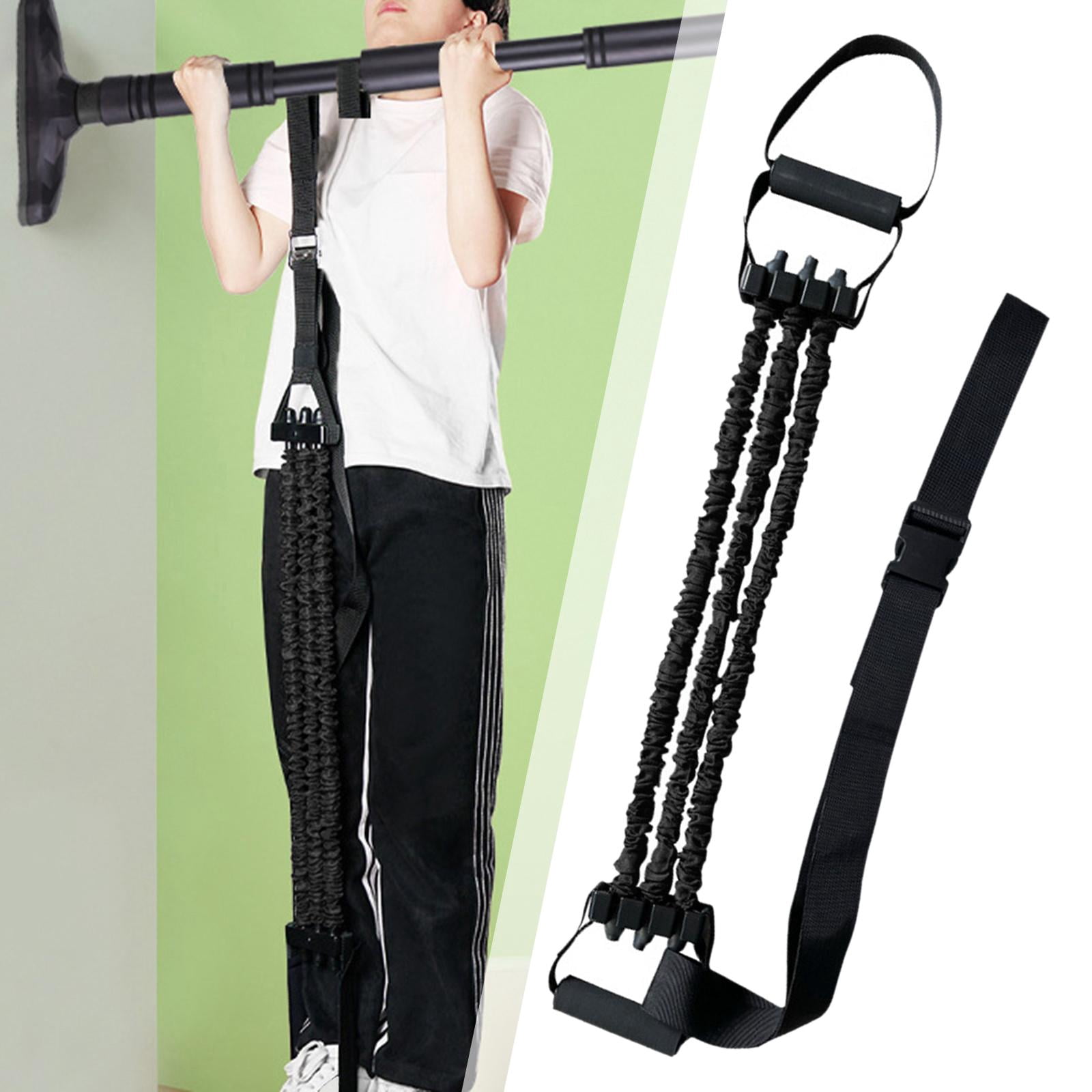 High quality pull up support band for workout, heavy duty adjustable resistance Black