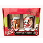 A Christmas Story Two 16 oz. Pint Glasses & Ice Cube Tray Combo Pack