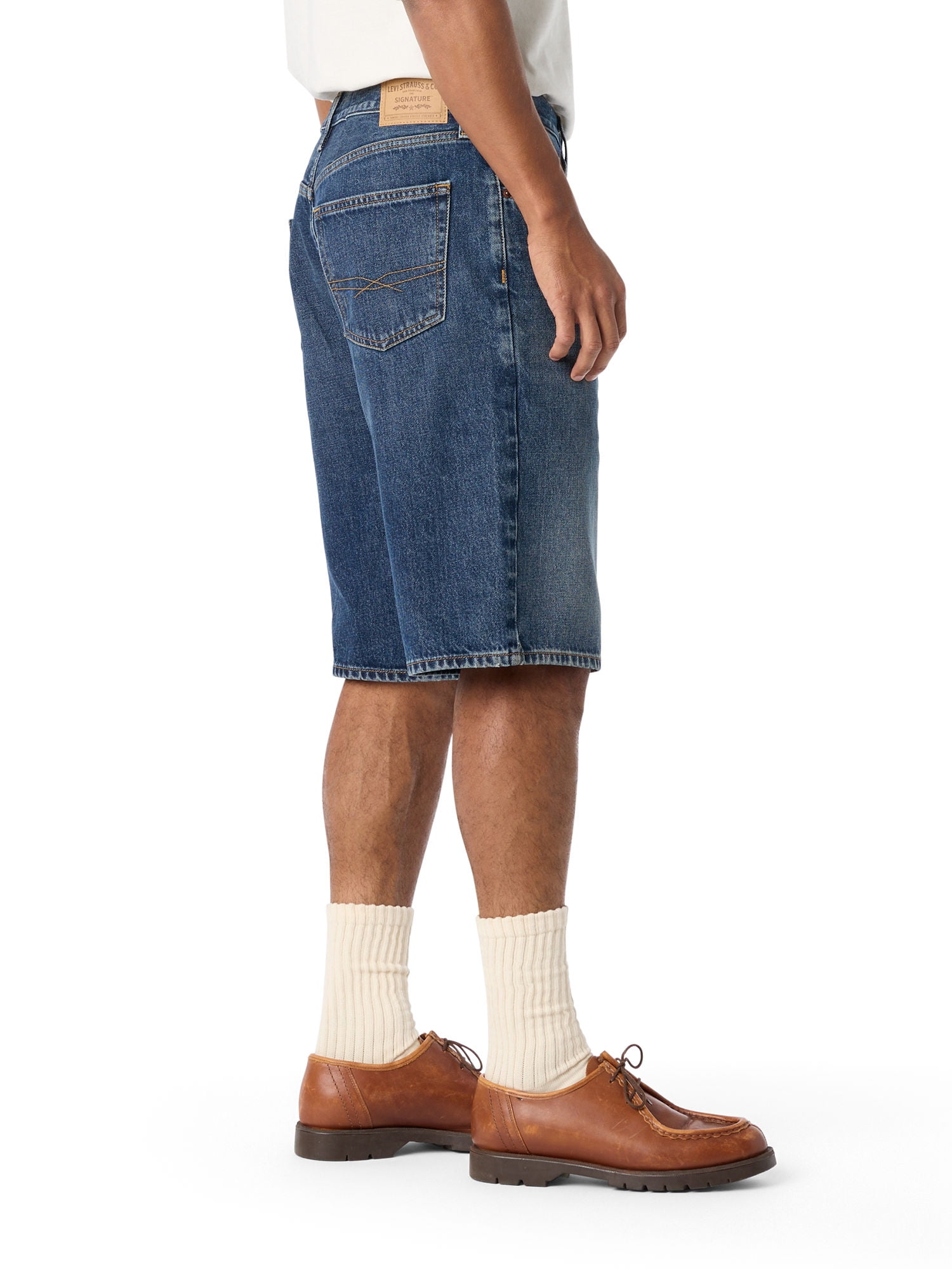 Levi Strauss Signature™ Men's and Big and Tall Loose Denim Shorts, 12" Inseam