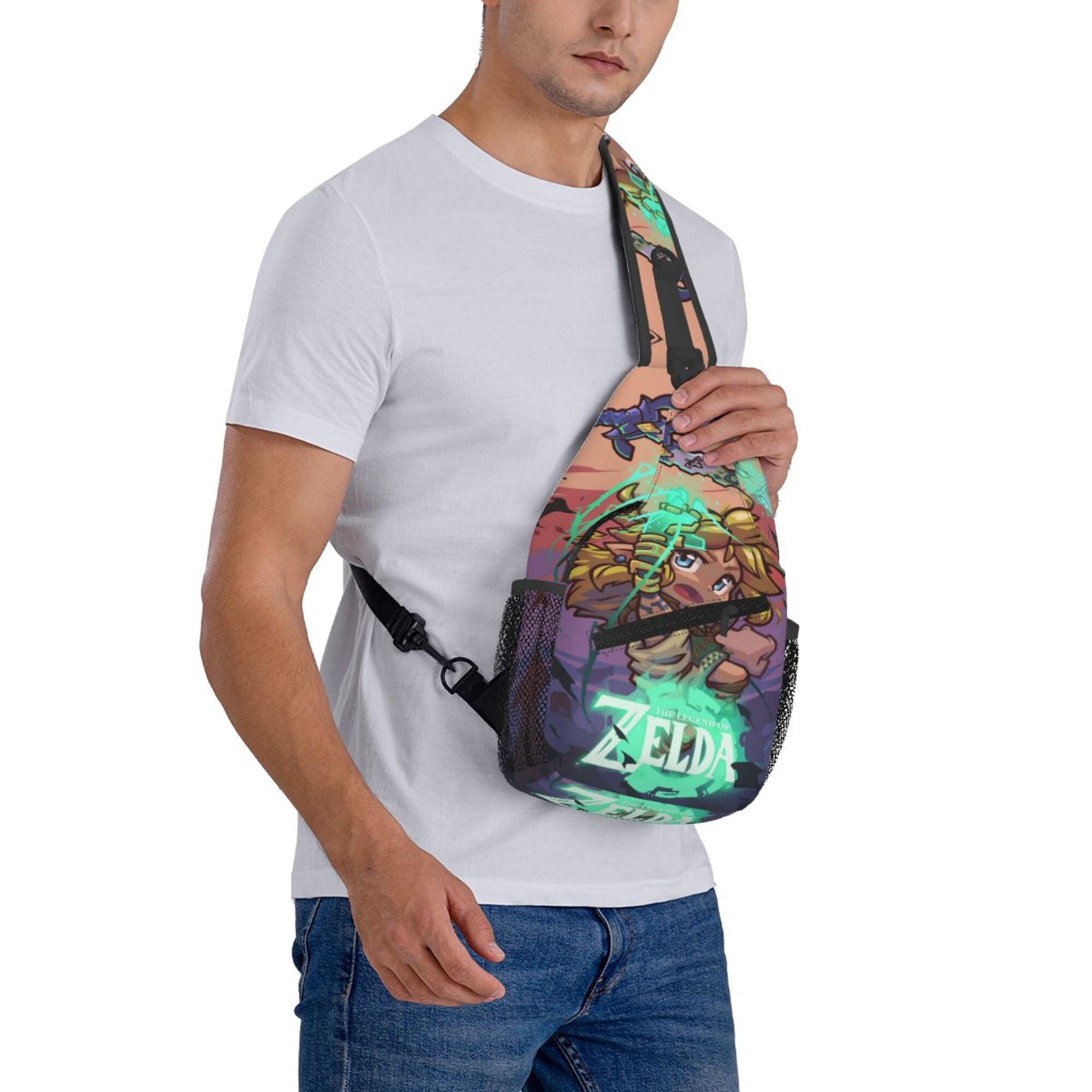 The Legend Of Zelda Sling Bag Crossbody Sling Backpack Chest Bag Daypack Purses Shoulder Bag For Women Men Travel Hiking