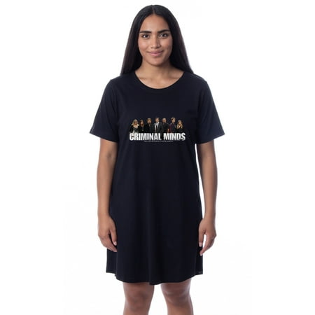 

Criminal Minds Womens Character TV Show Nightgown Sleep Pajama Shirt