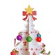 thumbnail image 2 of Decoración de árbol de Navidad de madera, 6 piezas, árbol de Navidad de madera 3D vívido para fiesta de Navidad, blanco, 2 of 5