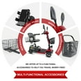 thumbnail image 5 of 25 Miles Travel Range Foldable 4 Wheels Adult Scooters with Mirrors,Durable Oversize XL 4-Piece Set Electric Mobility,Red, 5 of 12