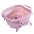 thumbnail image 2 of Lavabo de pies Baño de pies Bañera de remojo Pies Sole Masaje Relajación Plegable Rosado Colcomx Lavamanos plegable para pies, 2 of 5