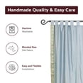 thumbnail image 4 of Lined-Gray  Tab Top  Sheer Sari Cafe Curtain / Drape - 43W x 24L - Piece, 4 of 4