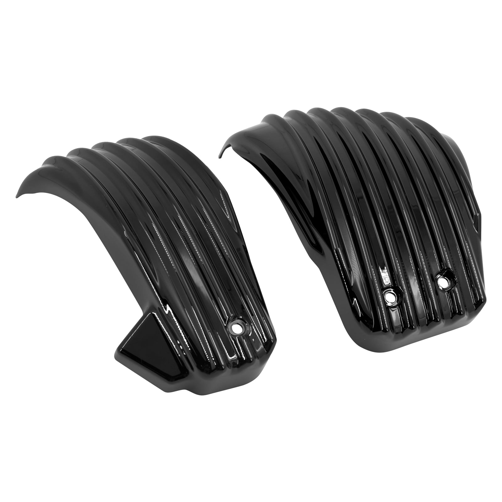 NS for Harley Roadsmith Motorcycle Black PU Leather Universal Trike Rear Fender  Bra - Walmart.com, image size:1600x1600