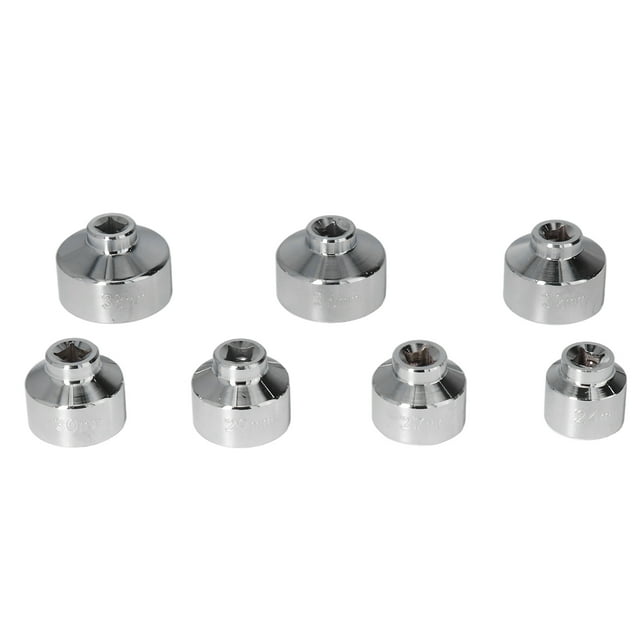 Oil Filter Wrench, 7pcs Oil Filter Removal Socket Tool Sturdy Portable Vanadium Steel Replacement For For Car