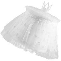 2 Sets Baby Photography Outfit Lace Tutu Skirt and Crown Newborn Girl Photo Shoot Prop