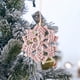 thumbnail image 4 of Adornos navideños, adornos navideños, regalos navideños, colgante pequeño tejido a mano de Navidad, copo de nieve, estrella de cinco puntas, decoración para colgar en la pared, regalos navideños, un c, 4 of 6
