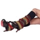 thumbnail image 2 of Calentadores de piernas bohemios para mujer, calentadores de tobillo suaves por encima de la rodilla, calcetines largos cálidos para botas de invierno, 2 of 5