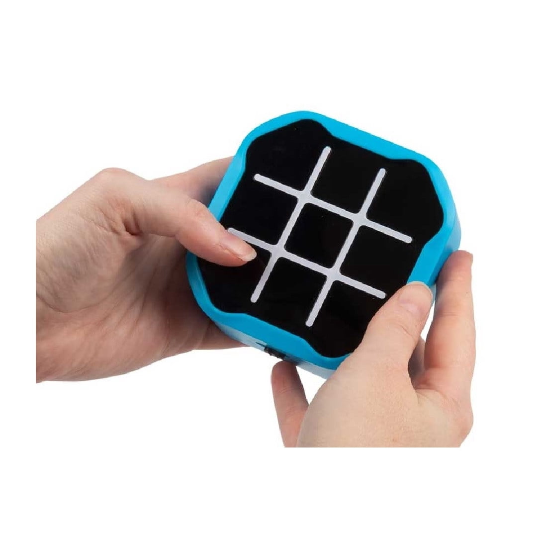 One for Fun LED Tic Tac Toe Game, Electronic Handheld 3-Mode Game, Blue
