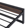 thumbnail image 3 of SEGMART Twin Size Bed Frames with Modern Wooden Headboard and Footboard, Heavy Duty Metal Platform Bed Frame with Under-Bed Storage for Kids Teens Adults, No Box Spring Needed, 3 of 11