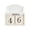 White, variant on SDFGTstore Vintage Wooden Permanent Calendar With Month Date Block For Home Desk Decoration