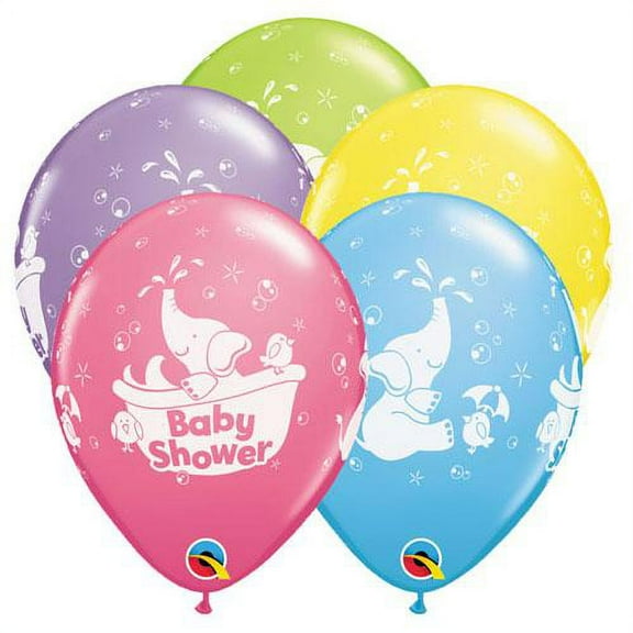 LOONBALLOON Baby-Shower Balloons, 11″ BABY SHOWER ELEPHANT