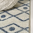 thumbnail image 6 of JONATHAN Y MOROCCAN HYPE 2 x 8 Runner Rug, Aksil Moroccan Beni Souk - Cream/Navy, MOH208F-28, 6 of 6