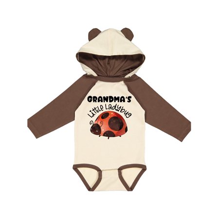 

Inktastic Grandma s Little Ladybug Gift Baby Boy or Baby Girl Long Sleeve Bodysuit