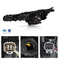 thumbnail image 2 of AKKON - Fit 2020-2022 Toyota Corolla SE | XLE | XSE [Full LED] DRL Running Lamp Turn Signal Projector Black Headlight Passenger, 2 of 6