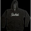 Gretsch Script Logo Zip Front Hoodie , Charcoal Gray, Size Medium , Cotton/Poly