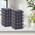 thumbnail image 3 of Hiroekza 12-Pack 100% Cotton Hand Towels Set for Bathroom Bath Sheets - Soft, Skin-frindly, Absorbent Towels for Bathroom, Gym, Spa, Hair Care, Facial Towels for Estheticians, Massage Towels Blue, 3 of 6