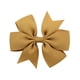 thumbnail image 4 of 5 different colors Girls' Classic Hair Bow with Plain Wrap Center on a Hair Clip, Handmade, Small Sized Bow, 4 of 5